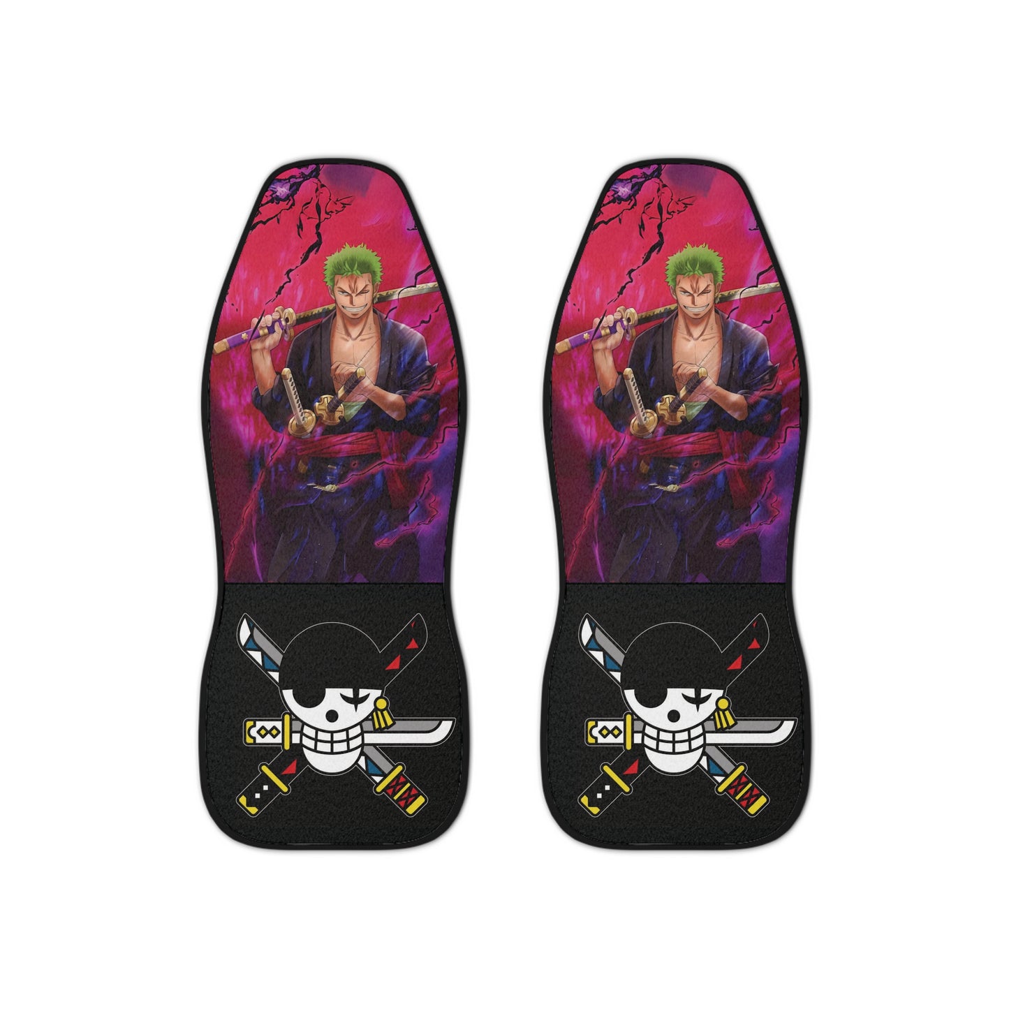 One Piece Zoro Storm Car Seat Covers