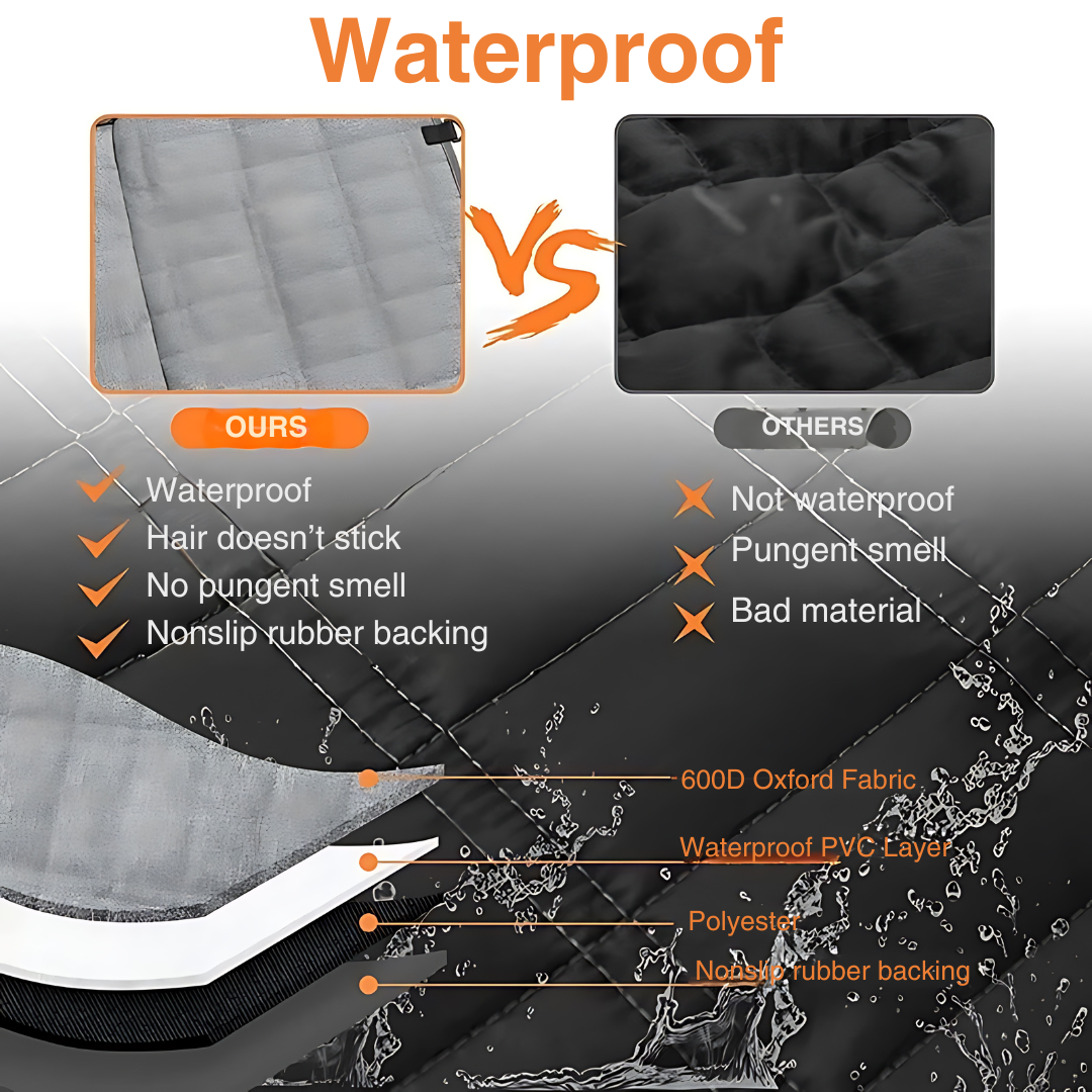 Dog Seat Cover Waterproof 600D Oxford Cloth Travel Carrier Hammock