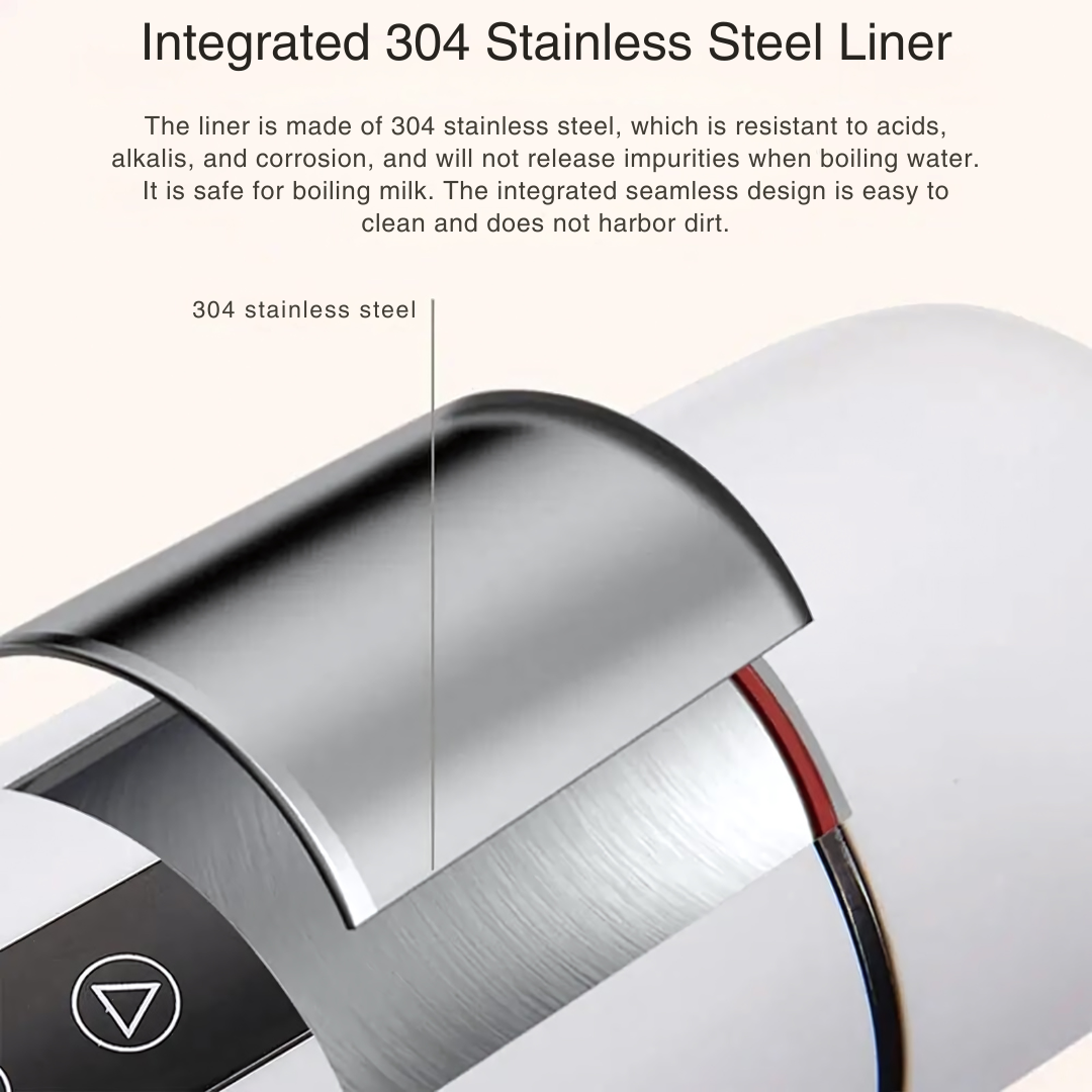 Smart Car Stainless Steel Magnetic Stirring Heating Travel Mug