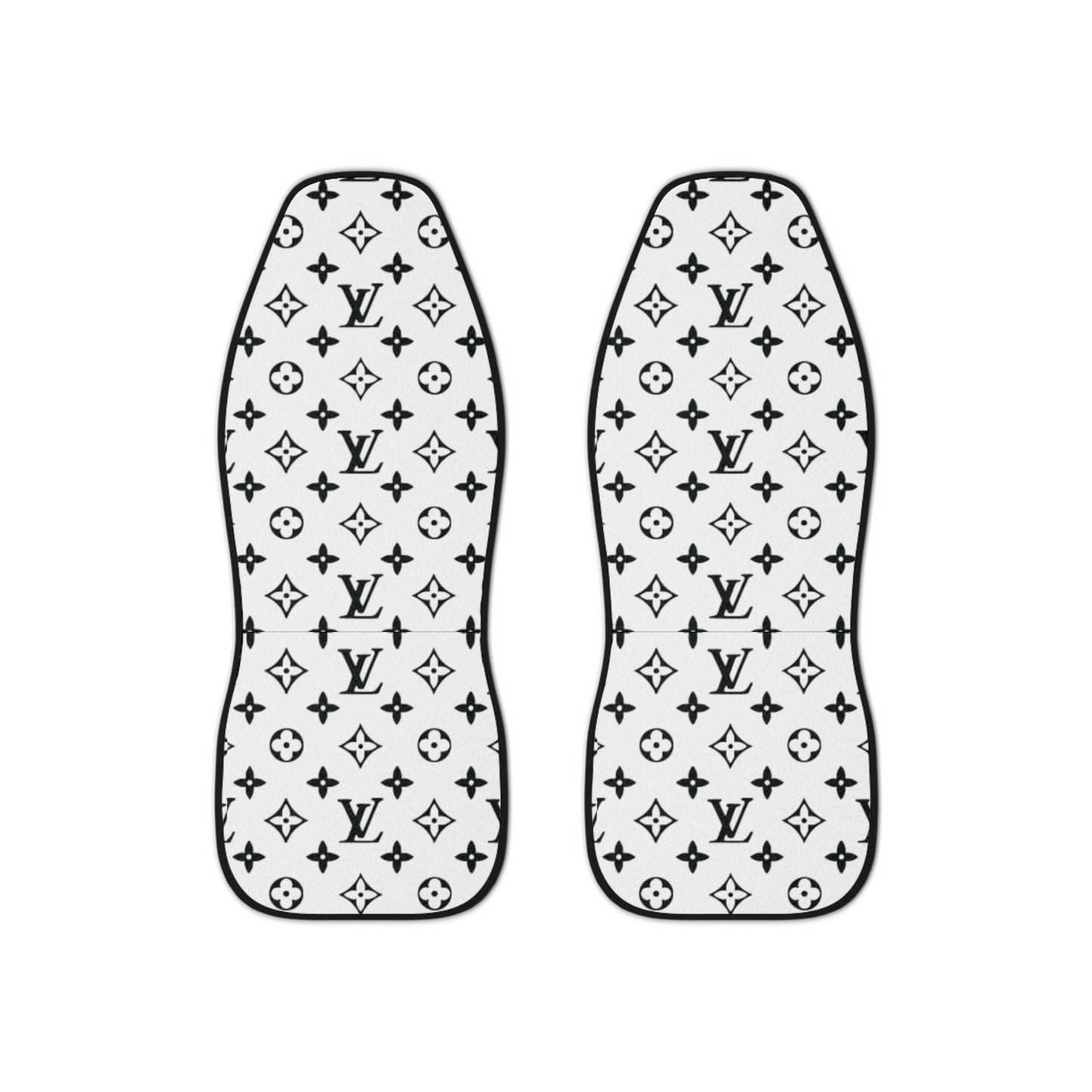 Louis Vuitton Black And White Car Seat Covers