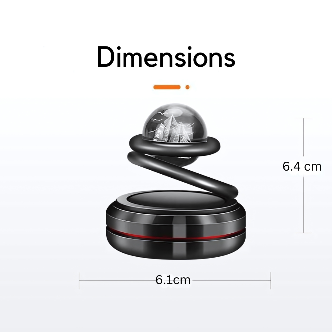 Solar Powered Car Air Freshener 360° Interstellar Rotation