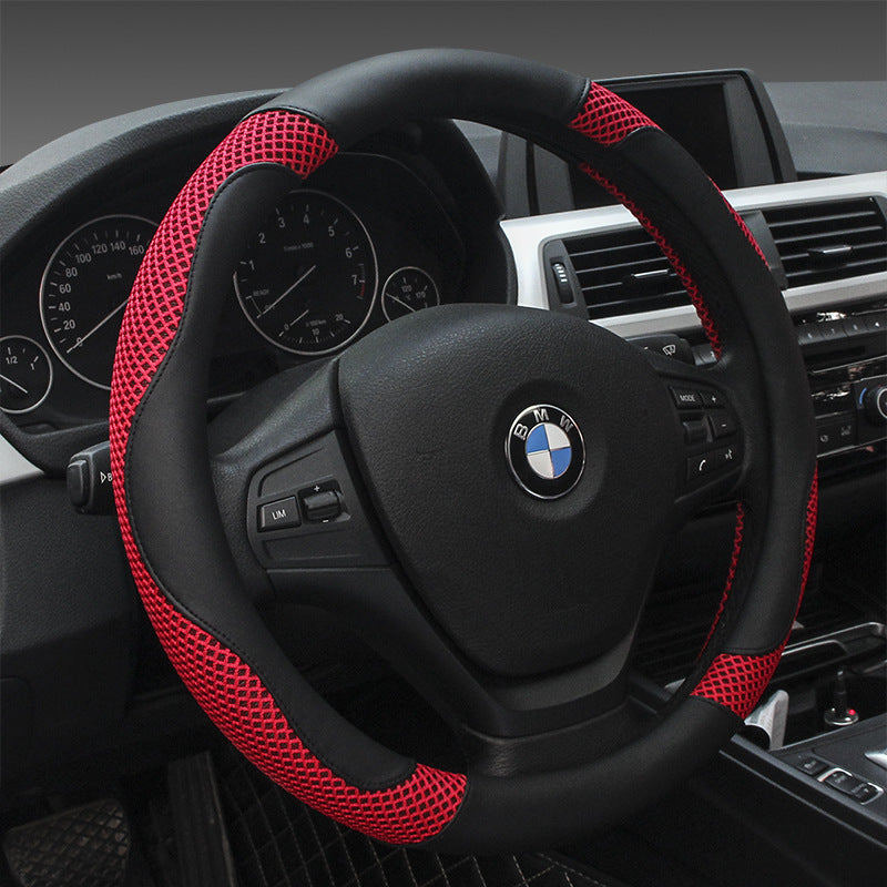 Microfiber Leather Car Steering Wheel Cover