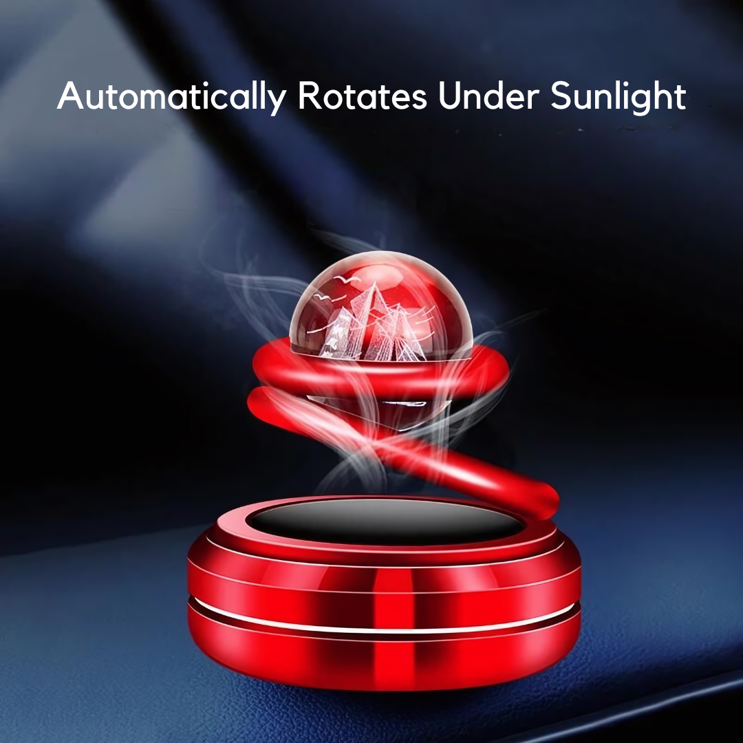 Solar Powered Car Air Freshener 360° Interstellar Rotation