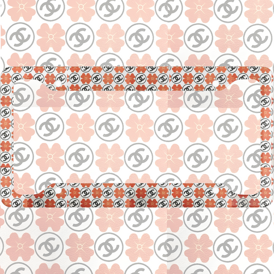 Orange Camellia Chanel License Plate Frame