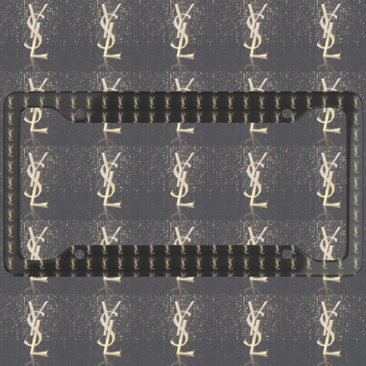 YSL Sparkles License Plate Frame