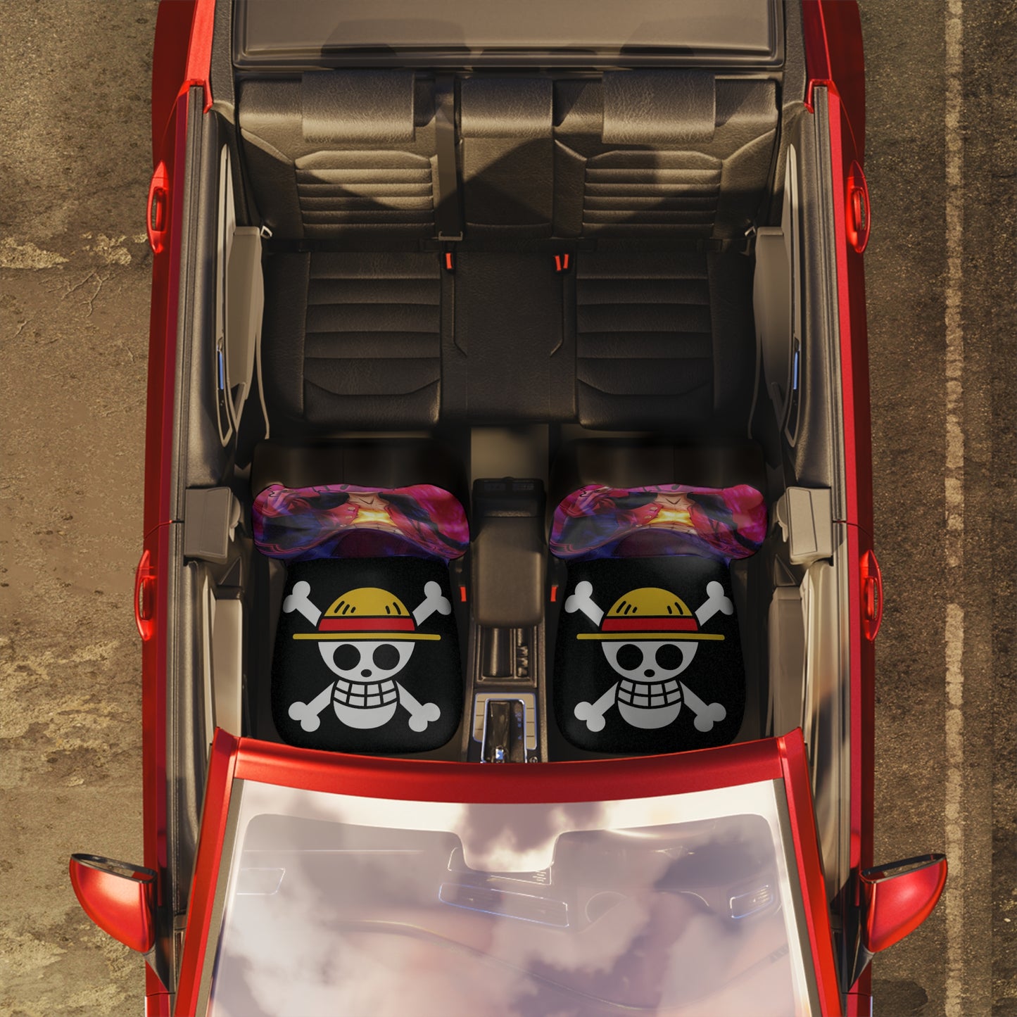 One Piece Luffy Storm Car Seat Covers