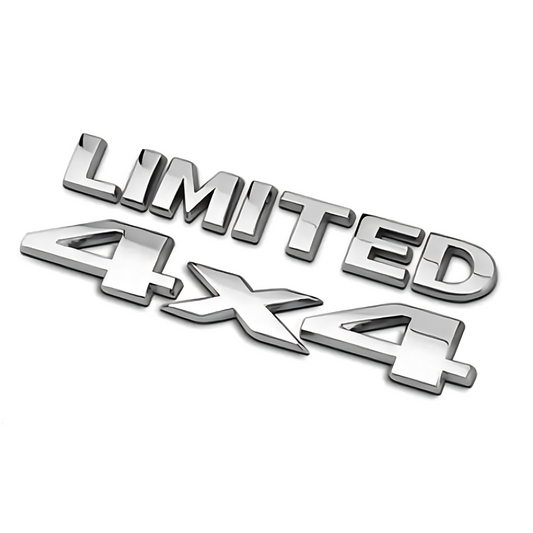 3D Chrome 4x4 LIMITED Car Emblem Badge Sticker Decals