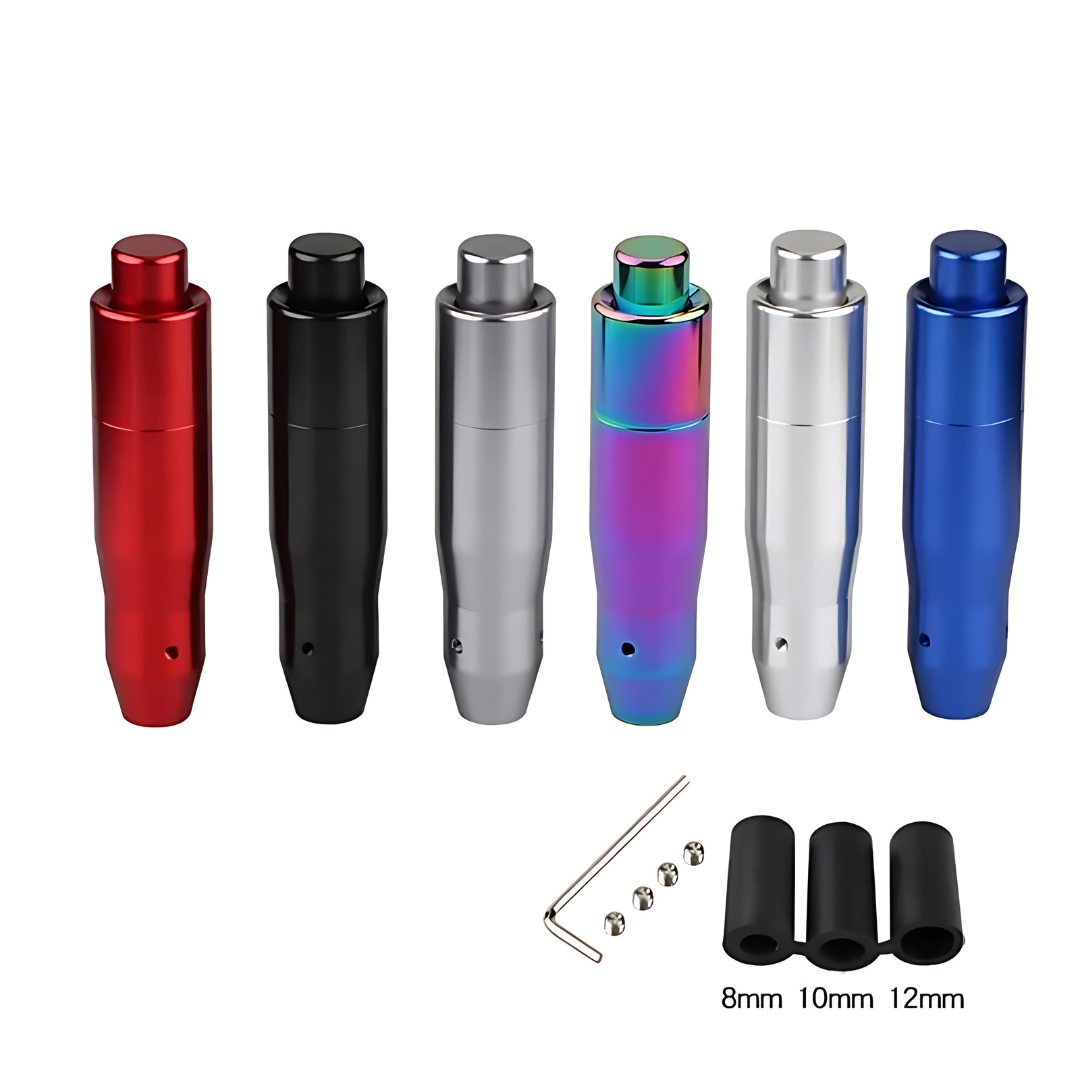 Universal Aluminum Automatic Gear Stick Shift Knob With Button