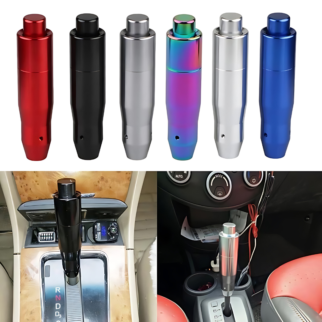 Universal Aluminum Automatic Gear Stick Shift Knob With Button
