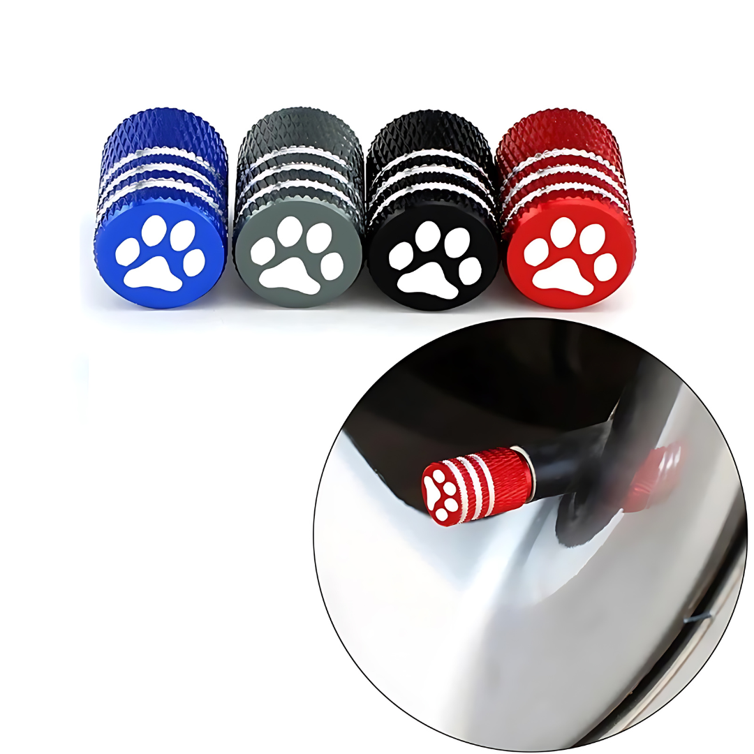 Pet Paw Tire Valve Stem Caps