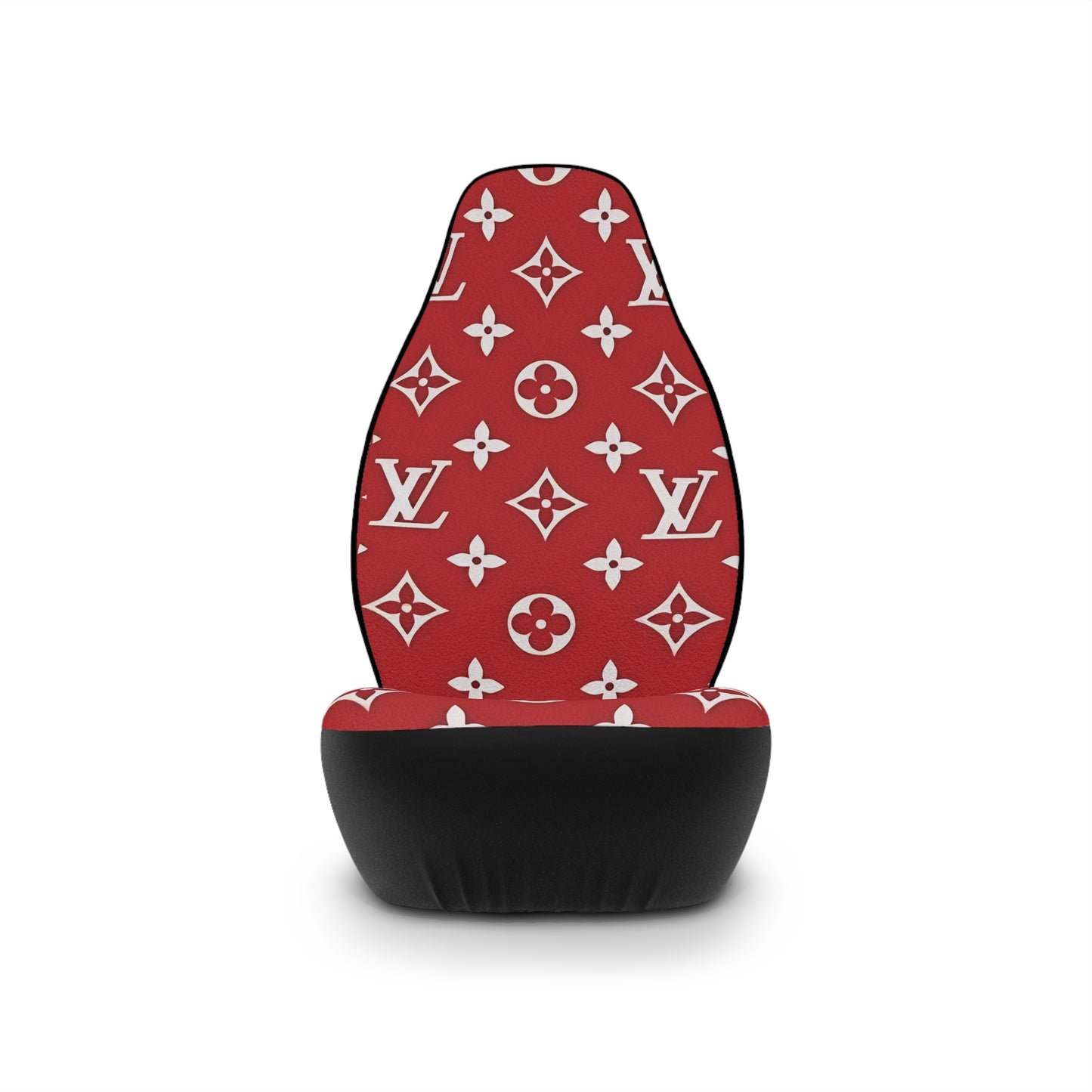 Louis Vuitton Red Car Seat Covers
