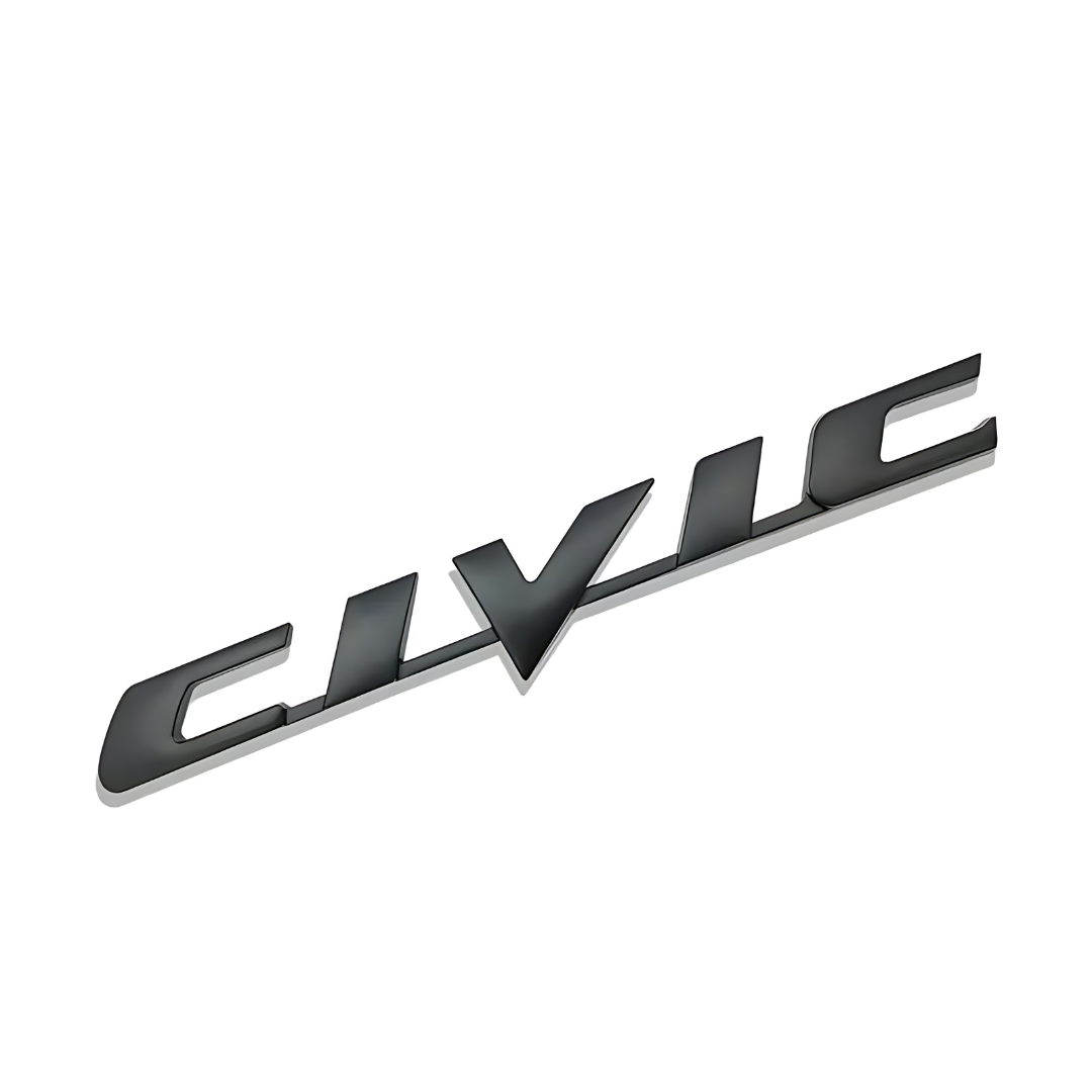 3D Honda Civic Logo Emblem Rear Tail Trunk Metal Badges