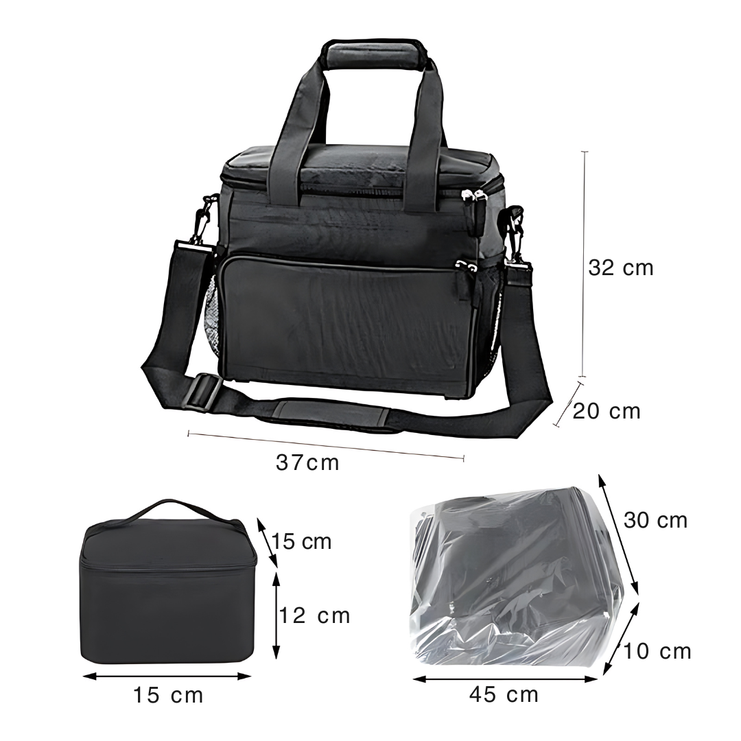 All-In-One Pet Travel Bag With 2 Food Carrier Bags