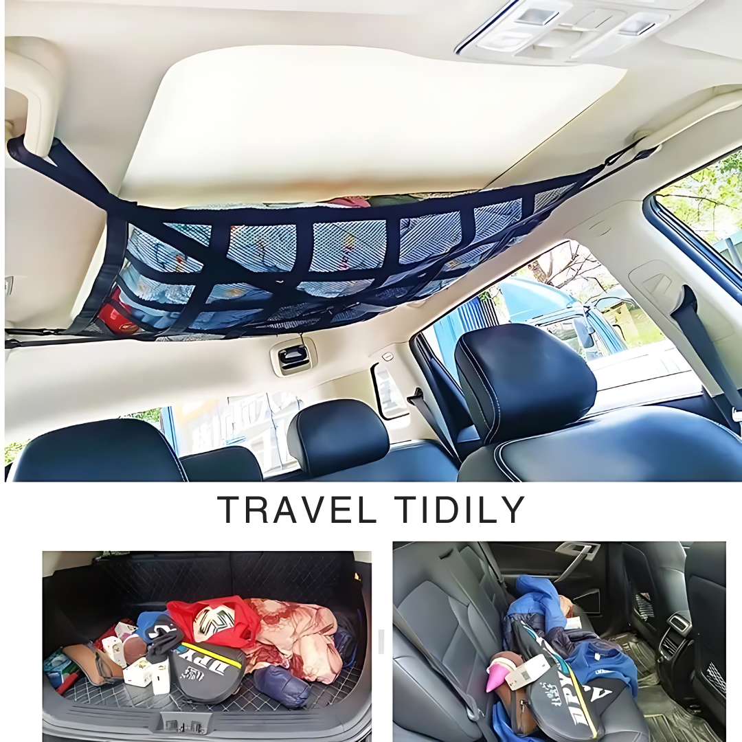Car Ceiling Storage Interior Cargo Breathable Mesh Net