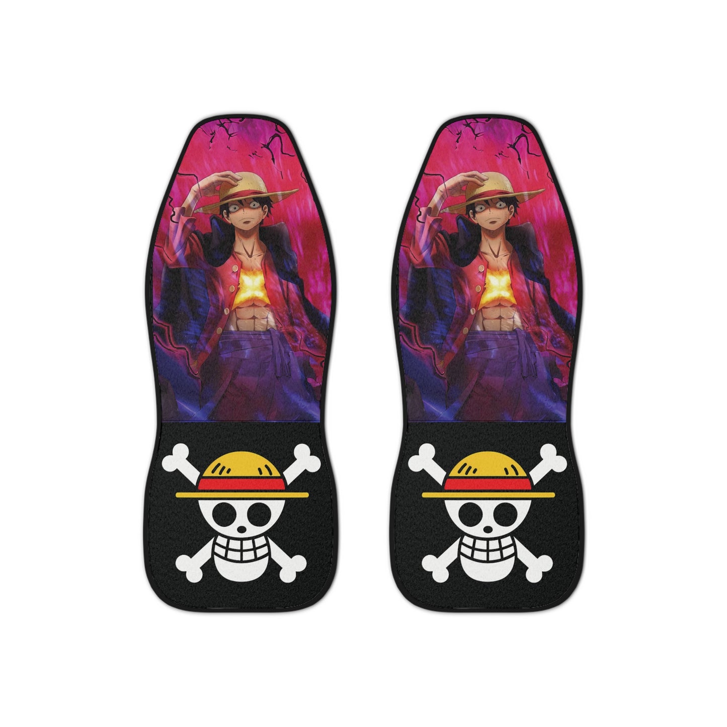 One Piece Luffy Storm Car Seat Covers
