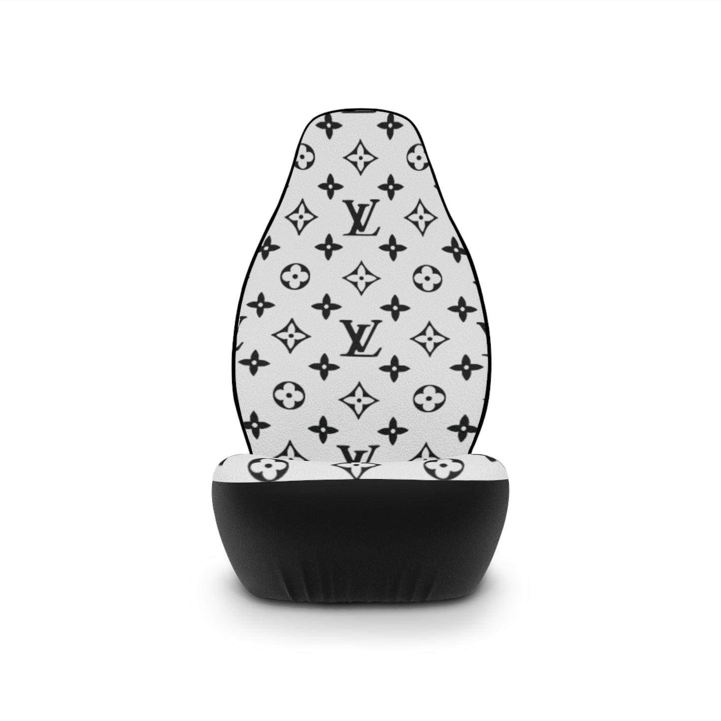 Louis Vuitton Black And White Car Seat Covers