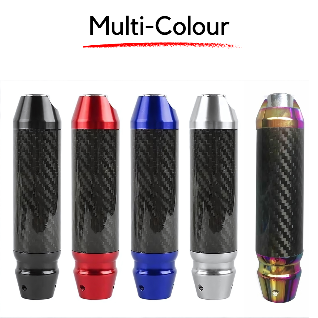 Automatic Carbon Fiber Wrap Gear Shift Knob With Button
