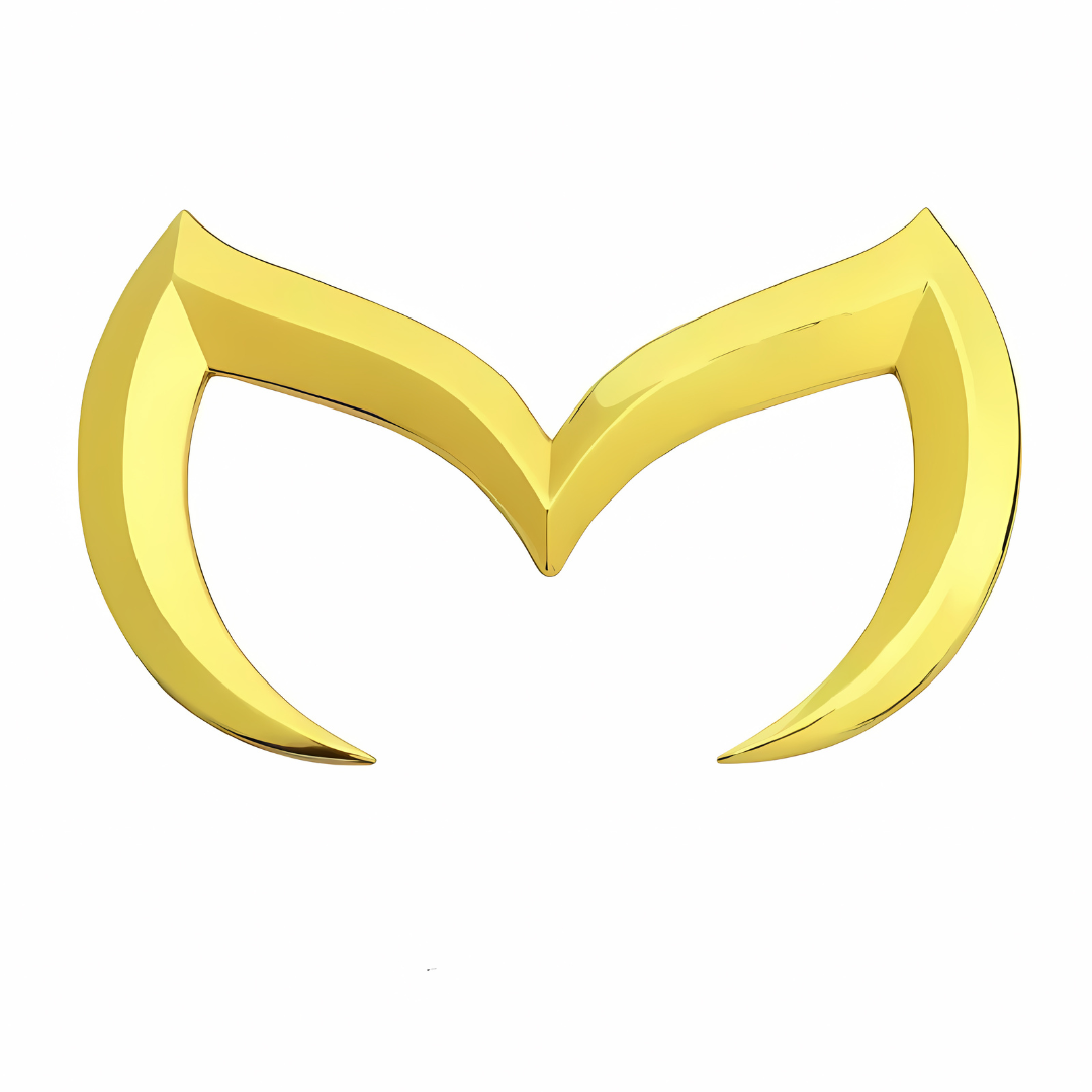 3D Mazda Bat Emblem Front Hood Rear Trunk Fender Badges