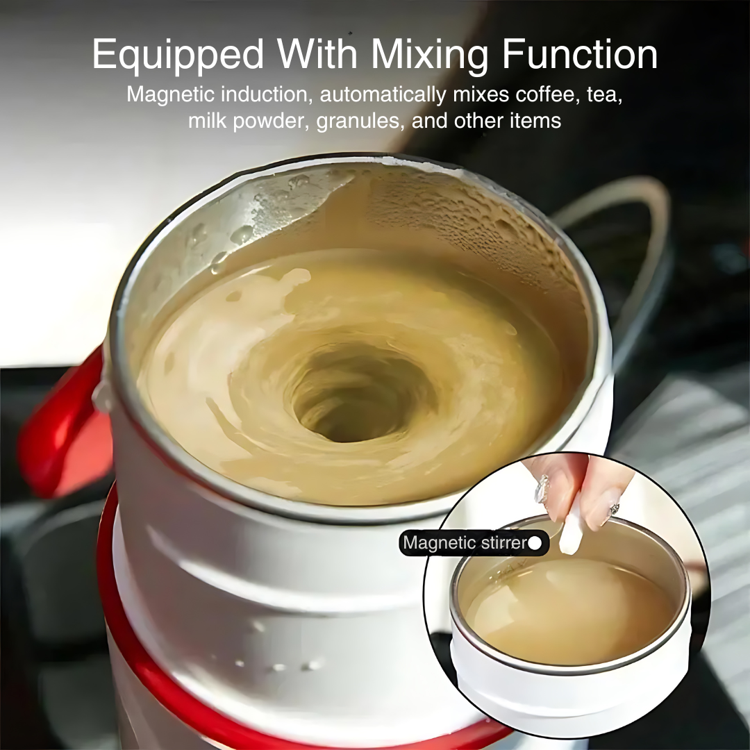 Smart Car Stainless Steel Magnetic Stirring Heating Travel Mug