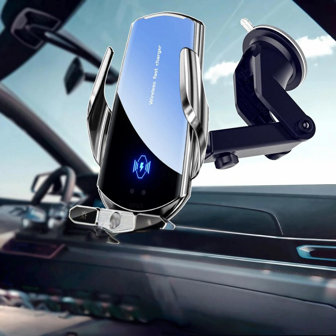 50W Wireless Car Fast Charging Station Phone Holder
