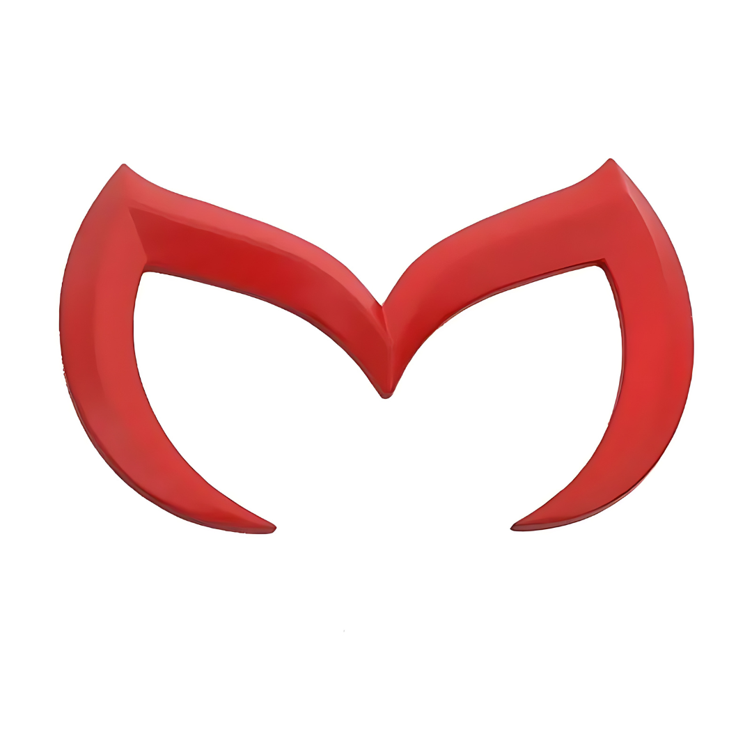 3D Mazda Bat Emblem Front Hood Rear Trunk Fender Badges