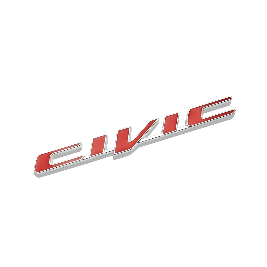 3D Honda Civic Logo Emblem Rear Tail Trunk Metal Badges