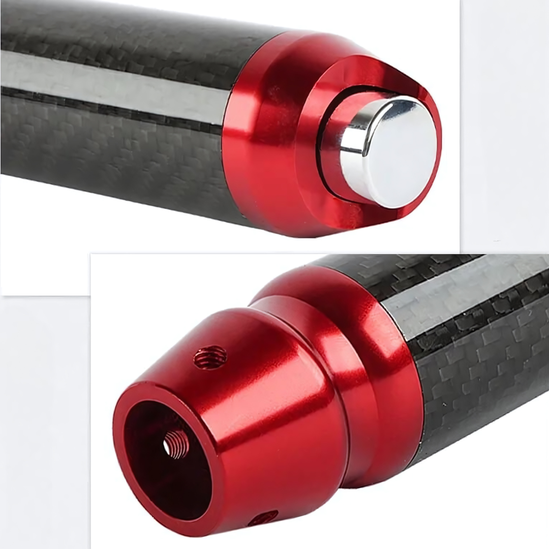 Automatic Carbon Fiber Wrap Gear Shift Knob With Button