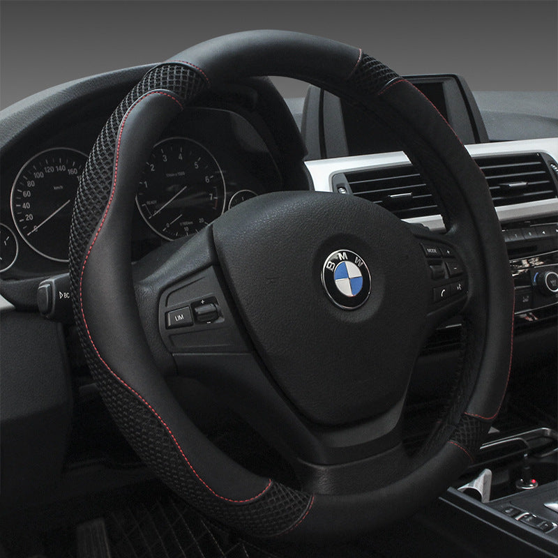 Microfiber Leather Car Steering Wheel Cover