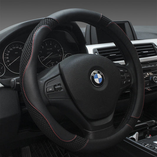 Microfiber Leather Car Steering Wheel Cover