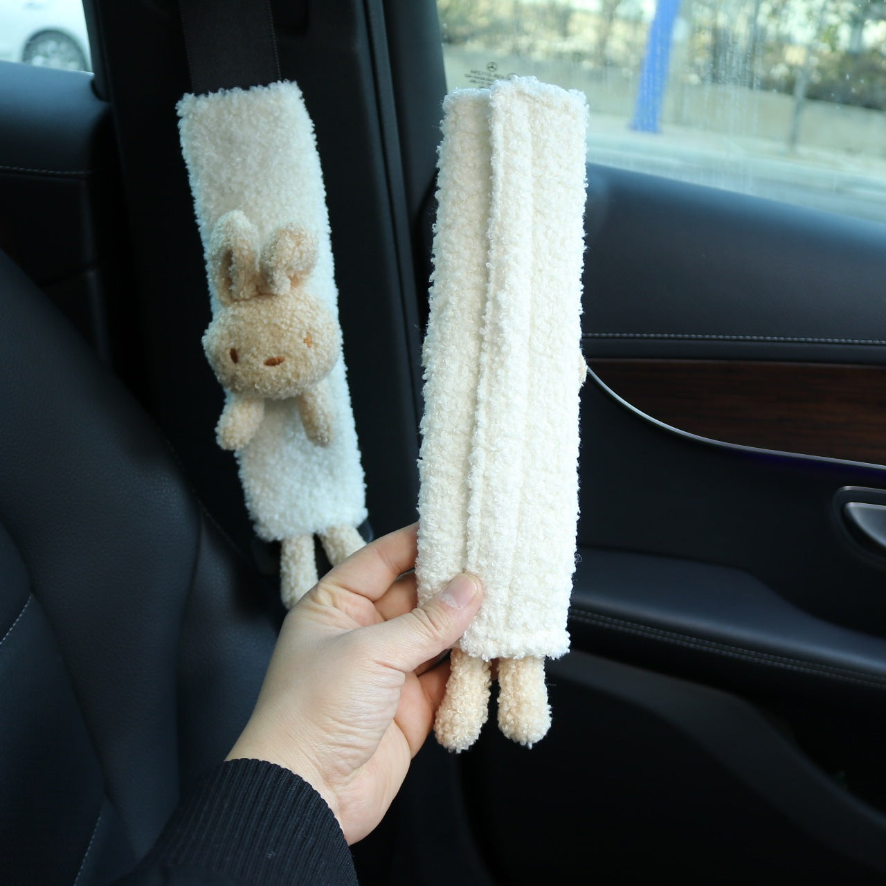 Cartoon Cute Plush Seat Belt Covers