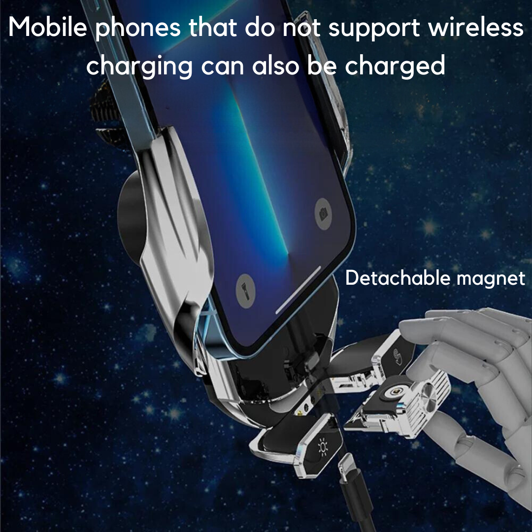 50W Wireless Car Fast Charging Station Phone Holder