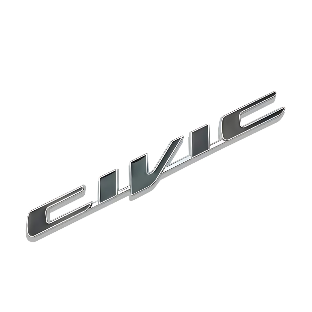 3D Honda Civic Logo Emblem Rear Tail Trunk Metal Badges