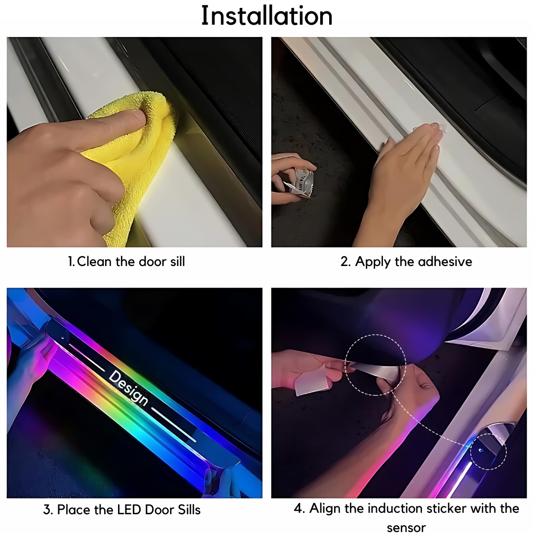 Illuminated LED Car Door Sill Lights