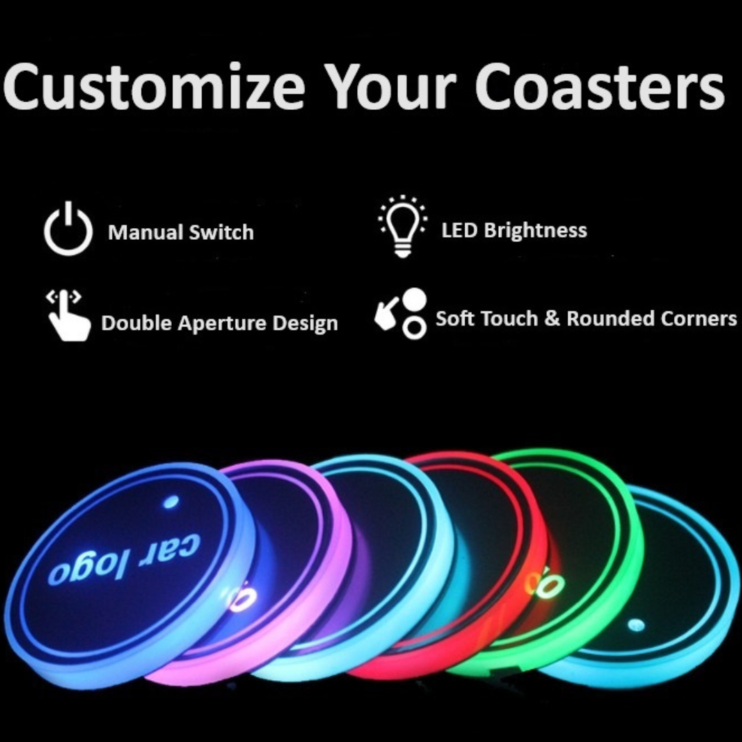 LED Car Cup Coasters