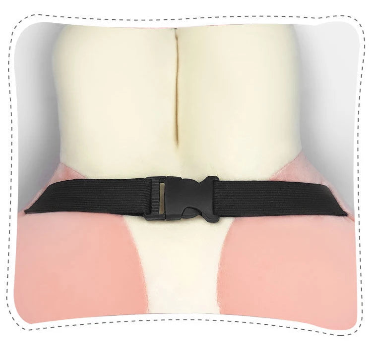 Cute Cartoon Rabbit Car Head Pillow, Back Pillow, Seat Belt Cover