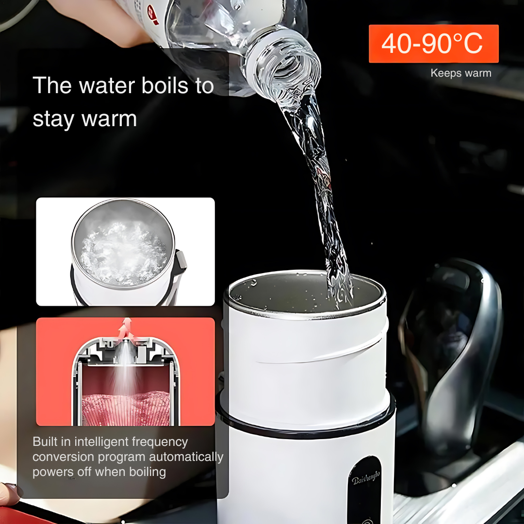 Smart Car Stainless Steel Magnetic Stirring Heating Travel Mug
