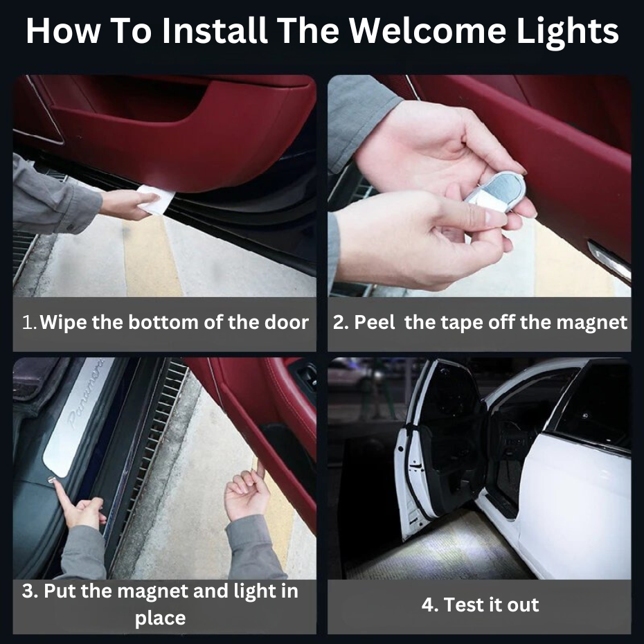 Car LED Magnetic Welcome Lights
