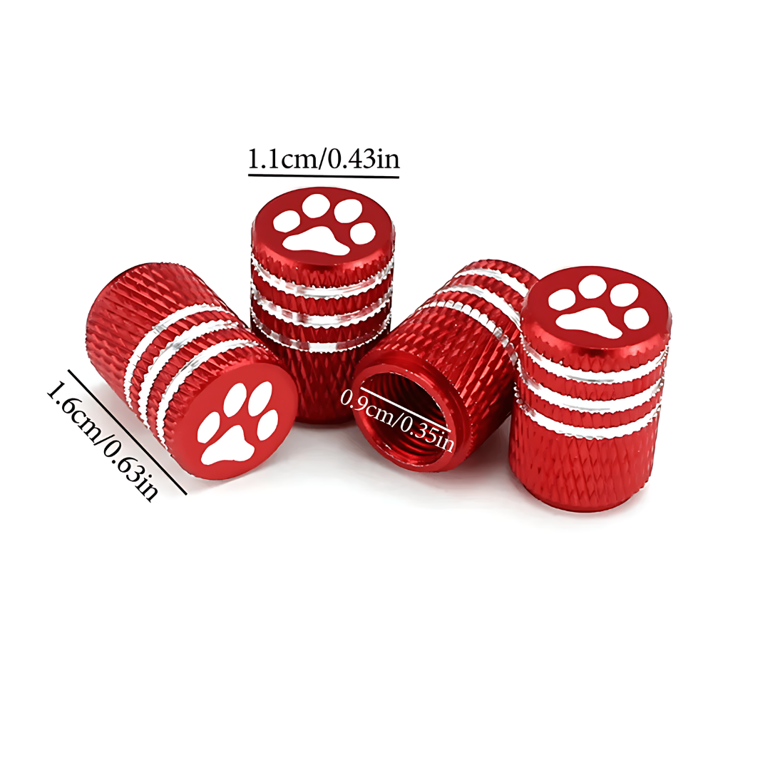 Pet Paw Tire Valve Stem Caps
