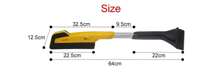 Multifunctional Car Snow Brush With Ice Scraper