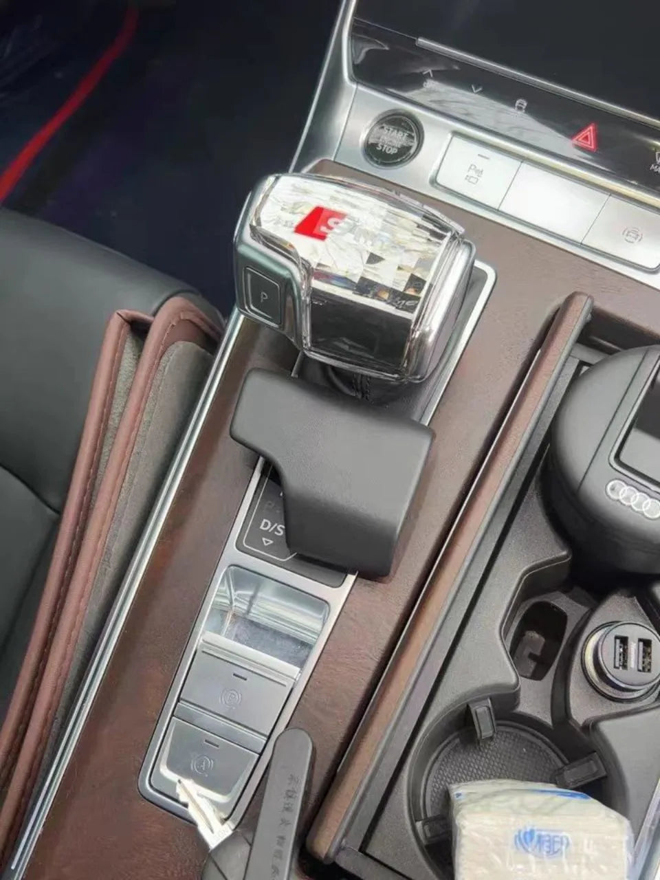 Crystal Gear Shift Knob Cover For Audi