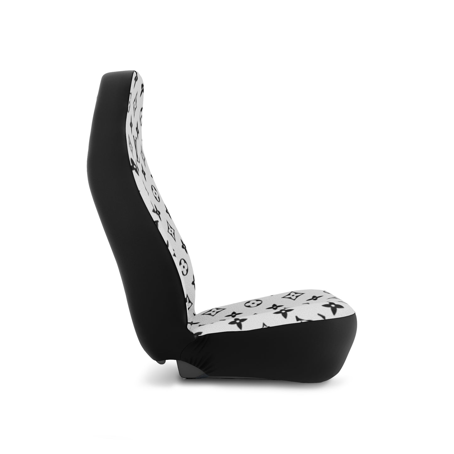 Louis Vuitton Black And White Car Seat Covers