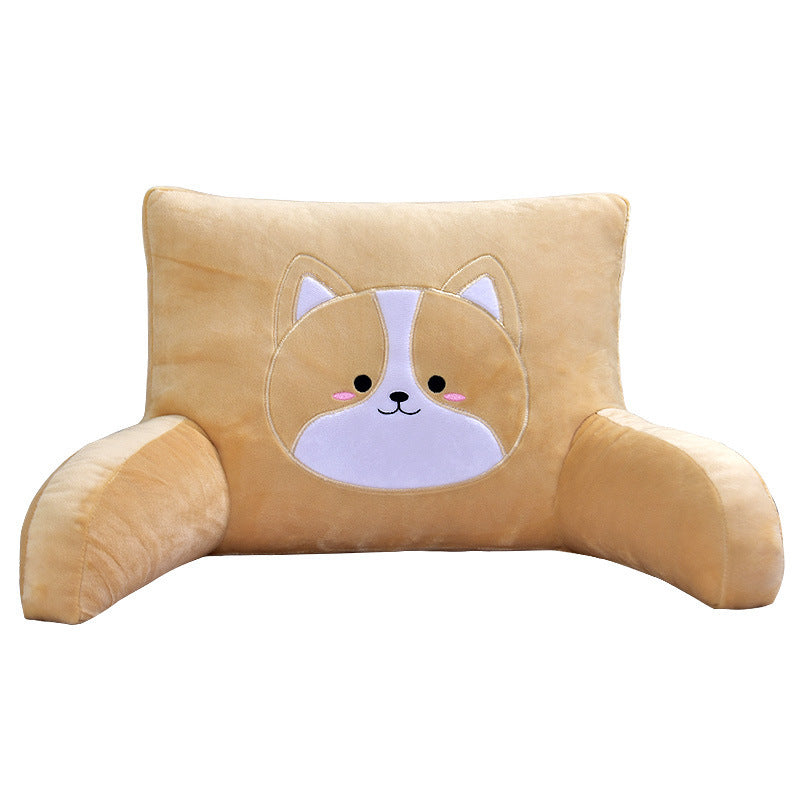 Adorable Corgi Cartoon Car Head Pillow, Neck Pillow, Lumbar Pillow