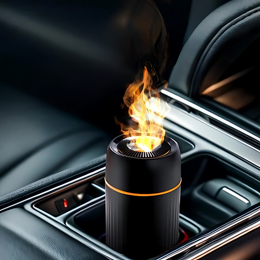 Imitation Fire Flame Car Humidifier Air Freshener Aromatherapy Diffuser 100ML
