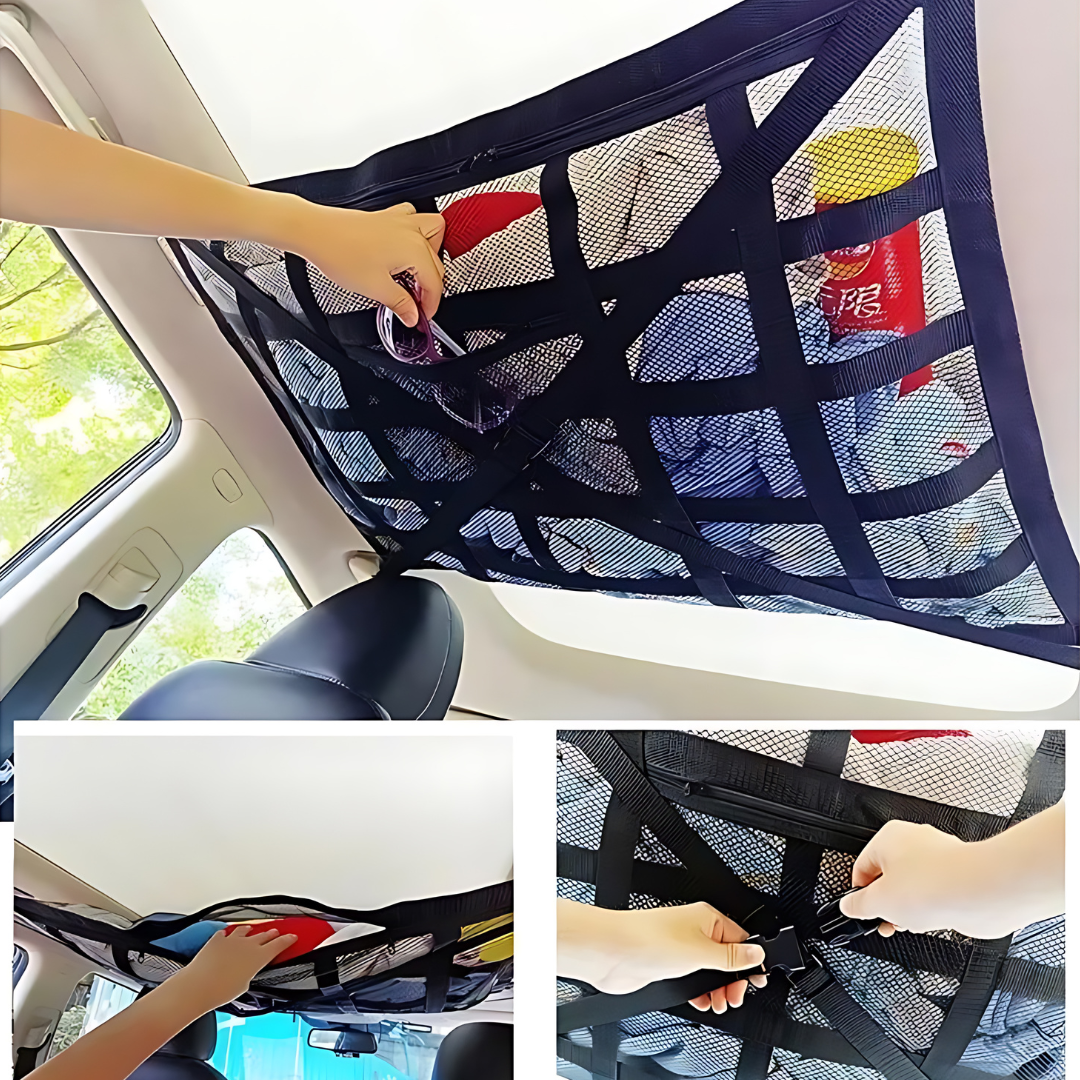 Car Ceiling Storage Interior Cargo Breathable Mesh Net