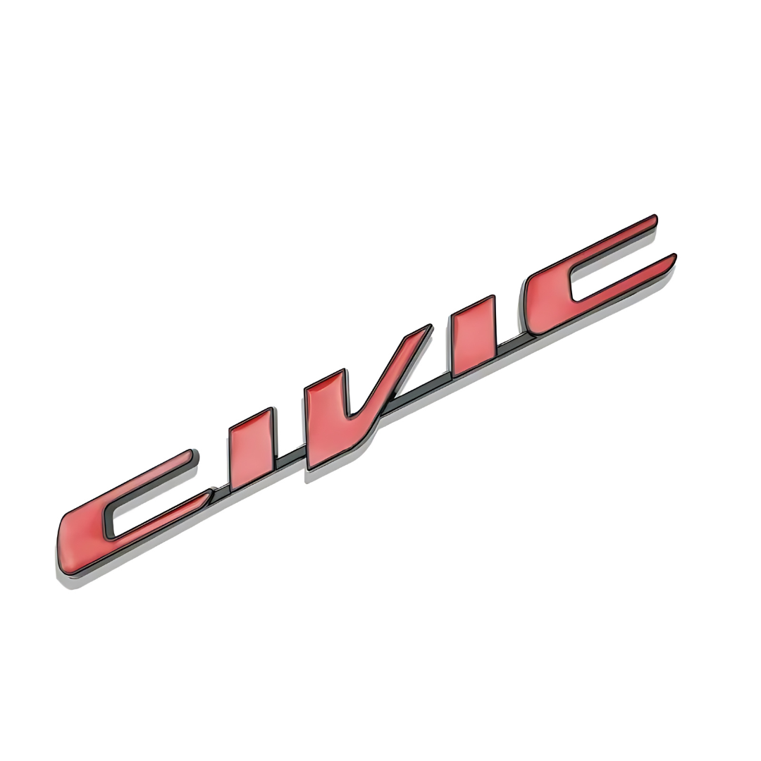 3D Honda Civic Logo Emblem Rear Tail Trunk Metal Badges