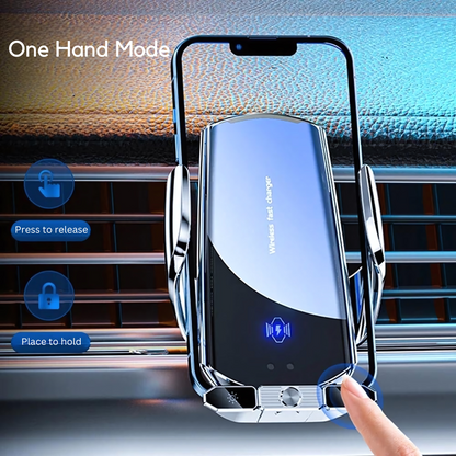 50W Wireless Car Fast Charging Station Phone Holder
