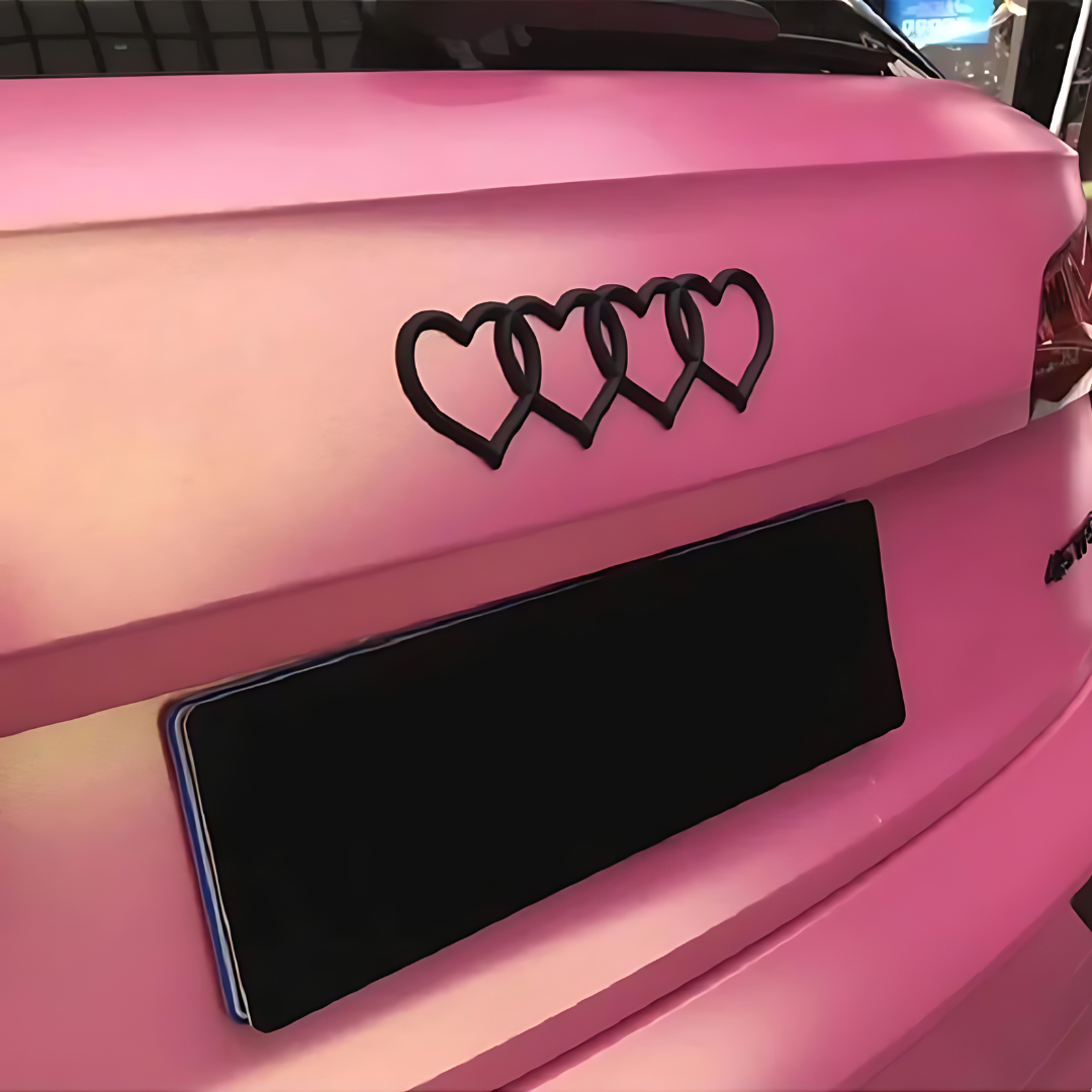 3D Audi Heart Logo Emblem Badge