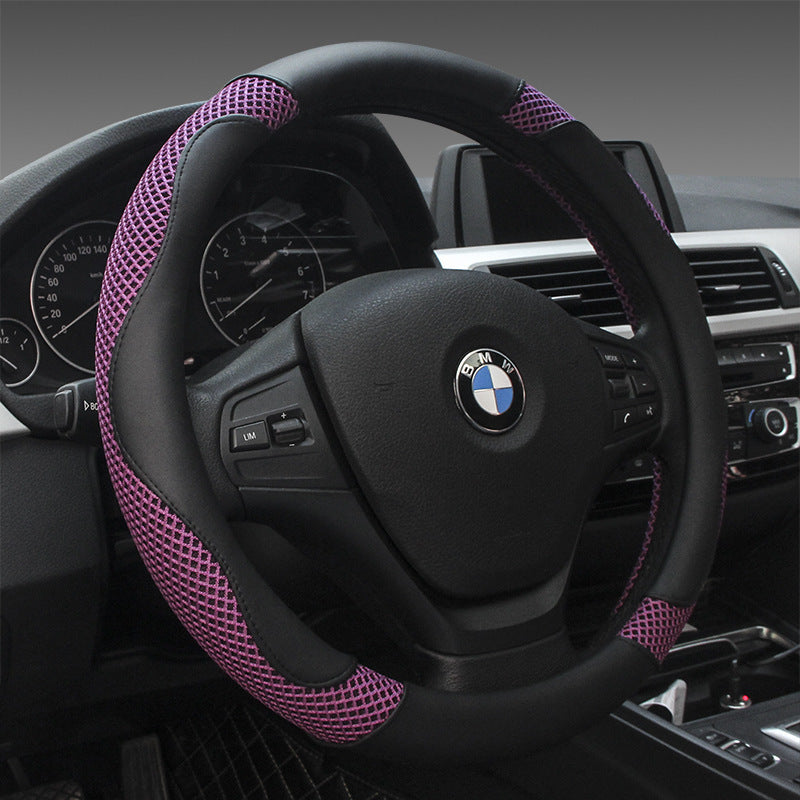 Microfiber Leather Car Steering Wheel Cover