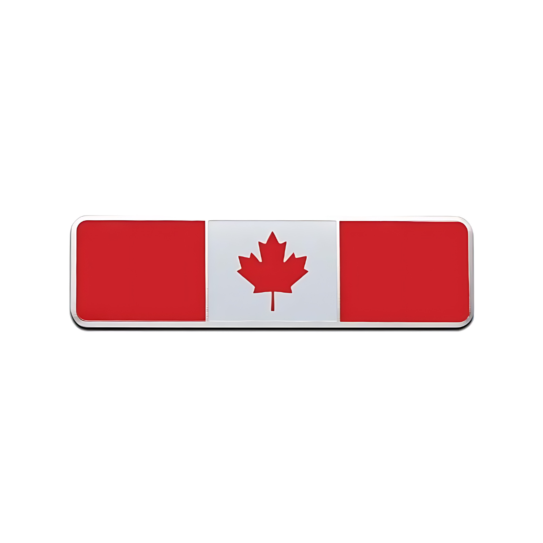 3D Metal Aluminum Canada Flag Car Emblem Badges