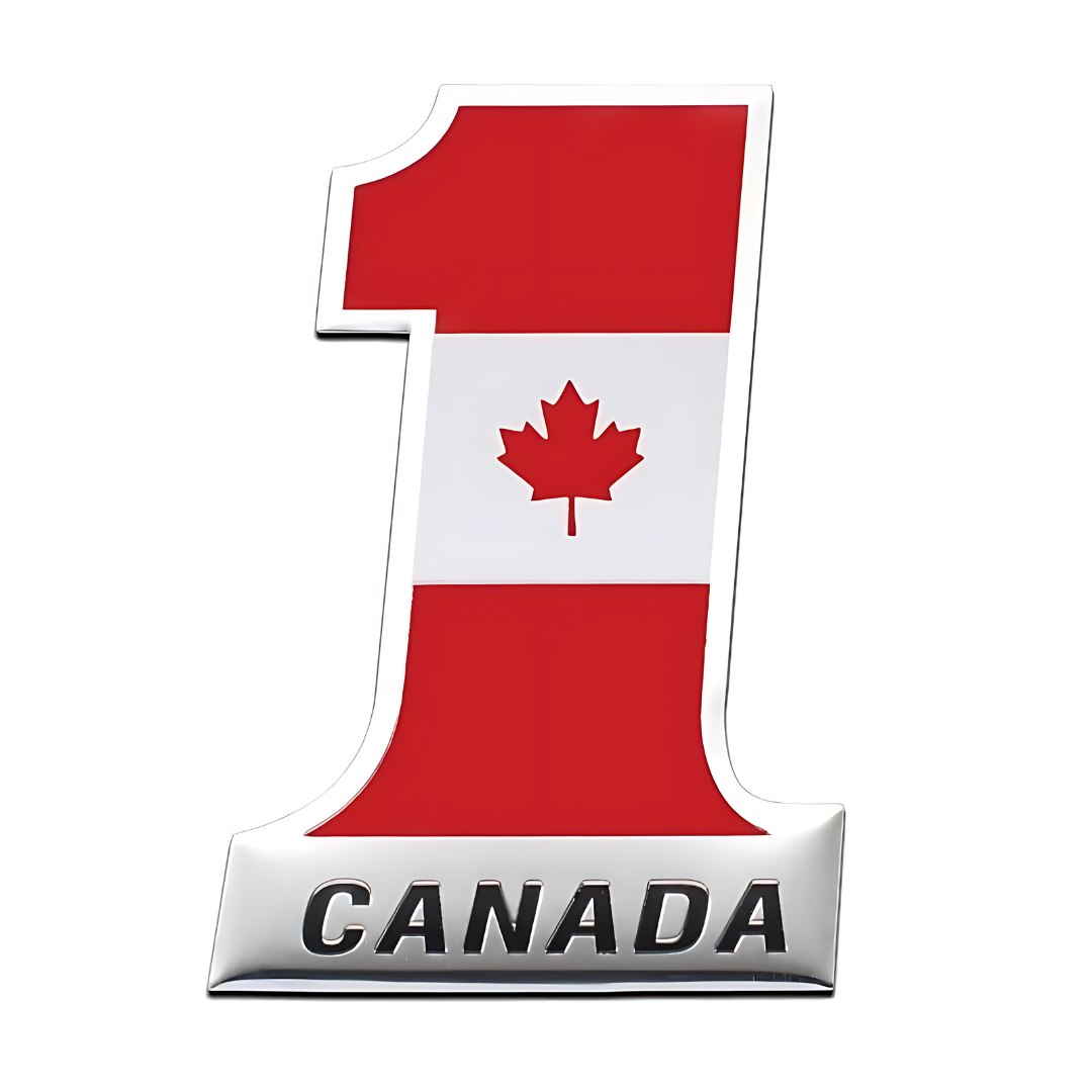 3D Metal Aluminum Canada Flag Car Emblem Badges